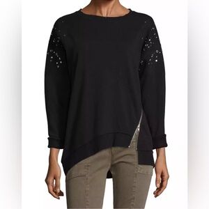 JOES JEANS Studded Sleeve Crewneck